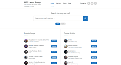 Desktop Screenshot of mp3latestsongs.com