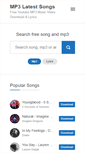 Mobile Screenshot of mp3latestsongs.com