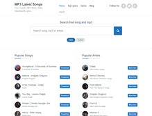 Tablet Screenshot of mp3latestsongs.com